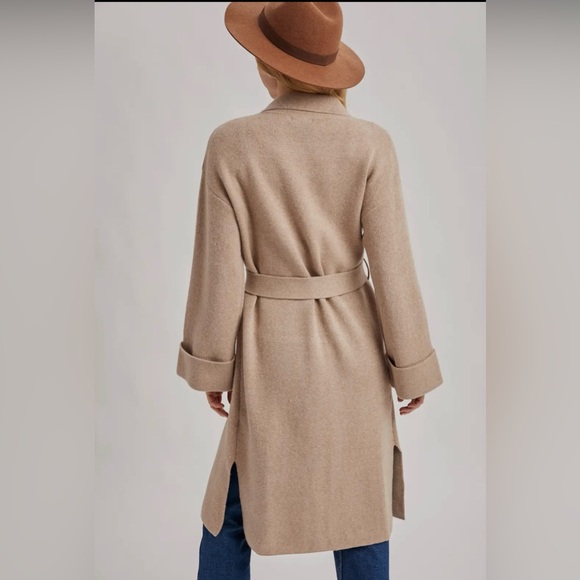 LAST ONE!! Effortless Knitted Trench Coat - Picture 4 of 10